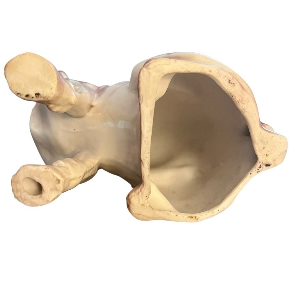 Antique Victorian Bull Dog Mantle Figurine Ceramic Statue Gold Gilt Bell Collar - Picture 7 of 13
